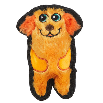 Outward Hound Invincibles Plush Dog Stuffingless Squeaker Toy - Orange